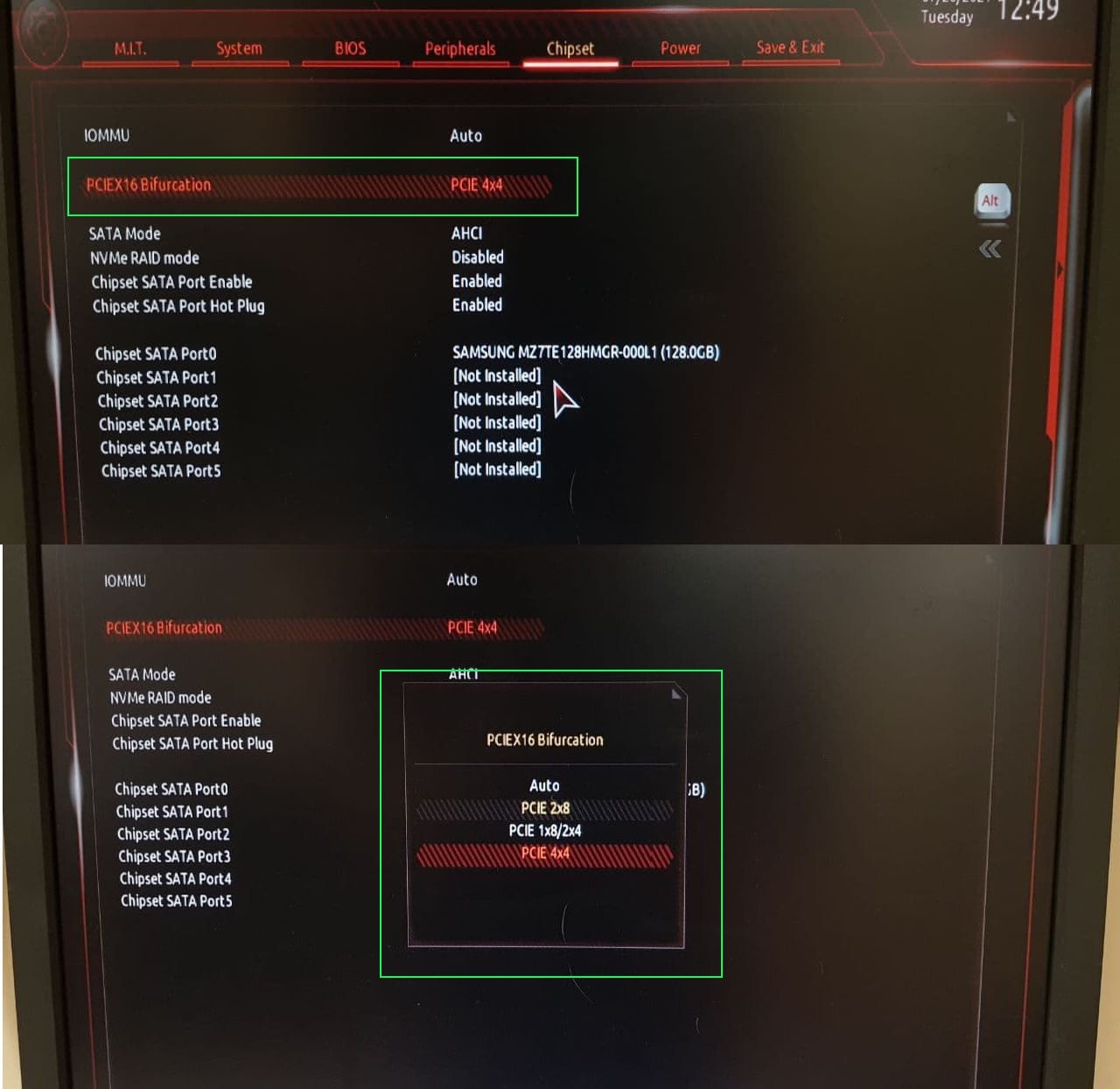 Pciex16 bifurcation что это bios