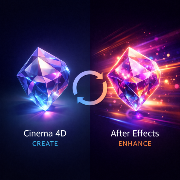 Cinema 4D vs After Effects final result
