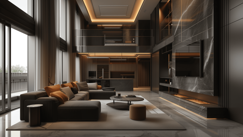 3d interior design rendering